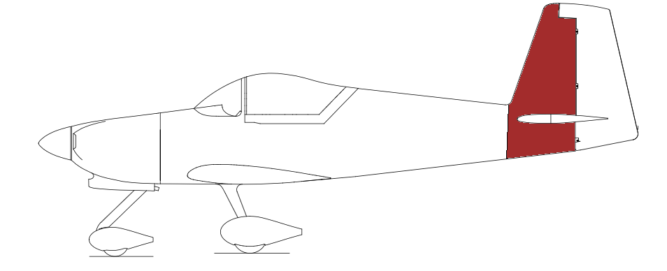 Wir bauen den vertikal Stabilizer